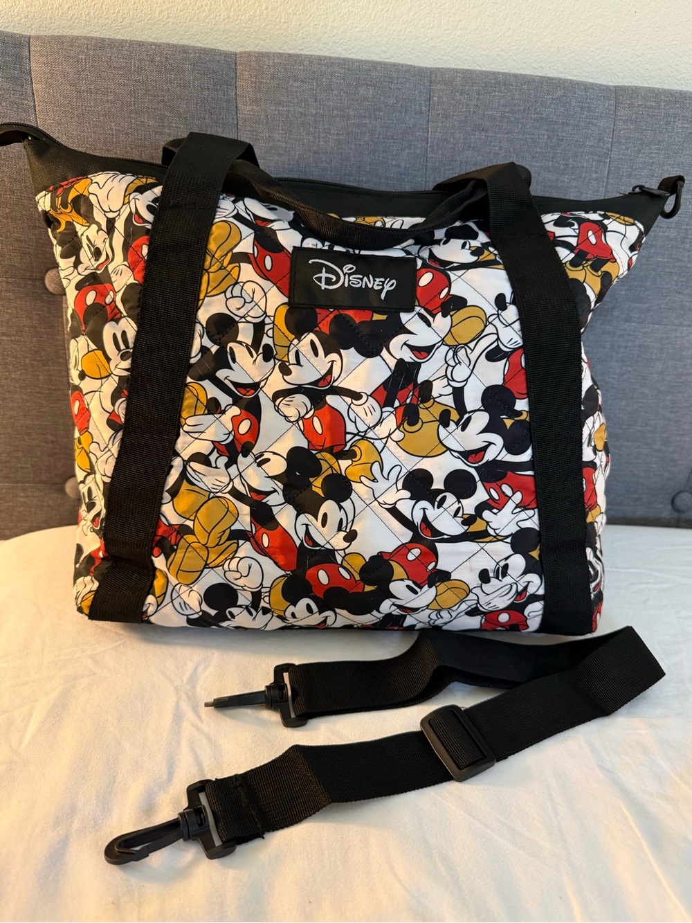 Disney Quilted Mickey Mouse Tote Bag - Picture 3 of 9